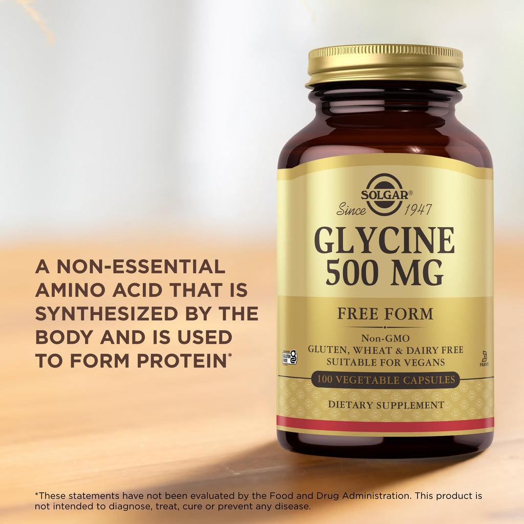 Glycine 500 mg 100 Vegetable Capsules T383539