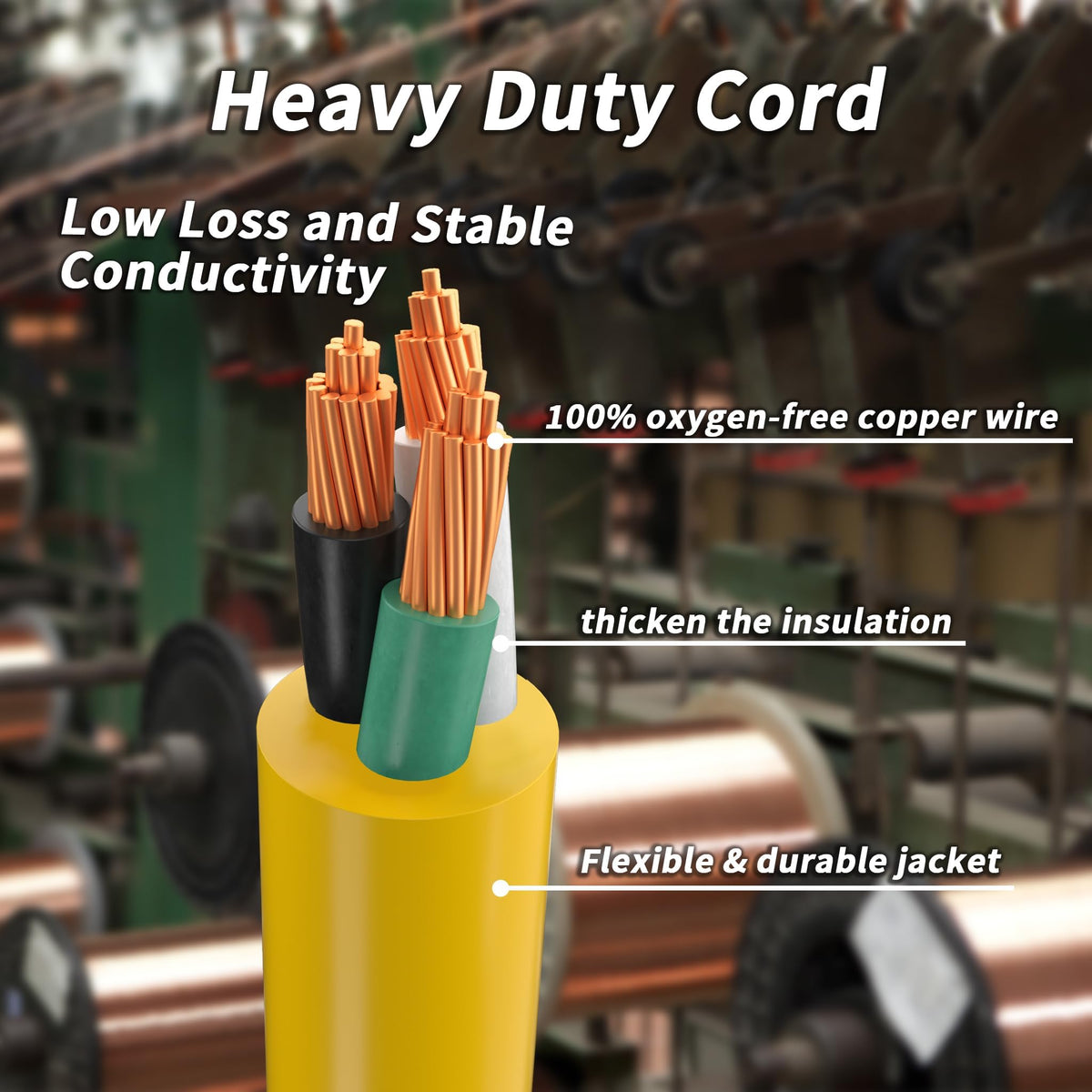 100ft 12/3 Outdoor Extension Cord Waterproof L531