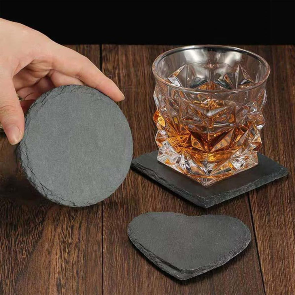 12pcs Natural Stone Cup Coasters Y767003