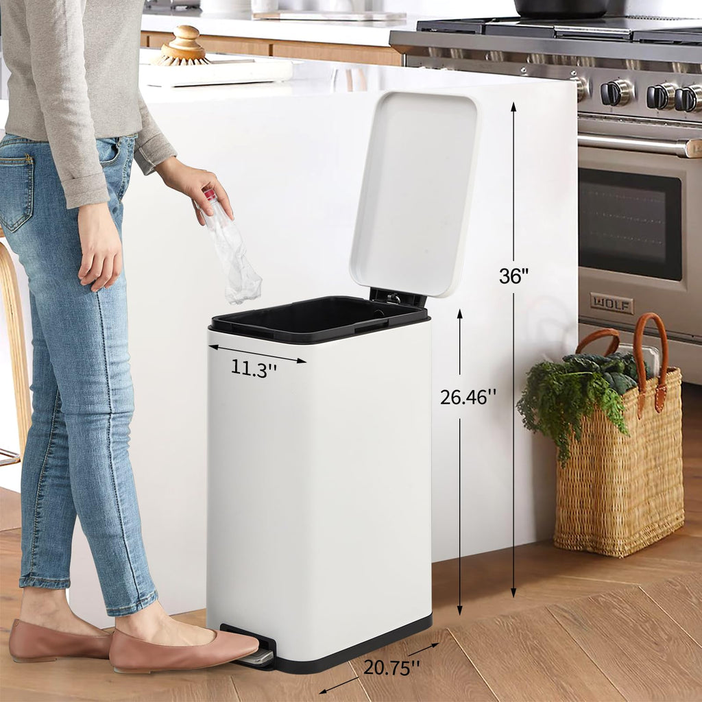 Kitchen Trash Can 13.2 gal Step Soft-Close H197057