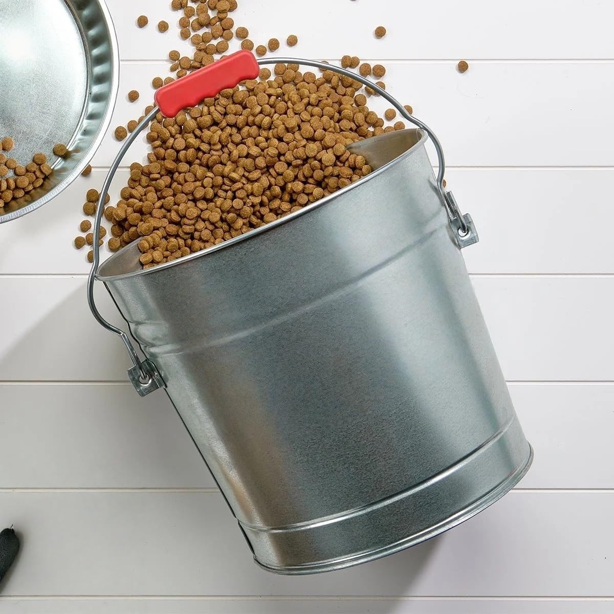 6-Gallon Galvanized Steel Storage Can with Locking Lid E29879