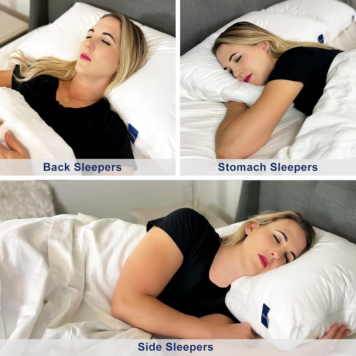 King Size Set of 2 Adjustable Hybrid Pillow W42906