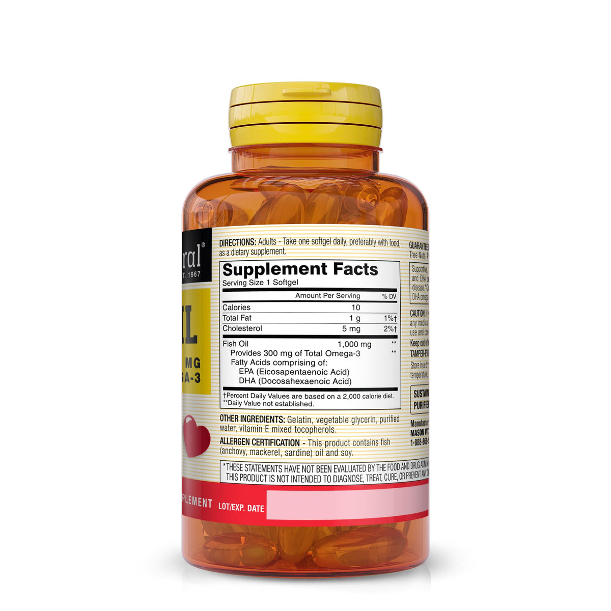 Omega-3 Fish Oil 1000mg EPA DHA I55960