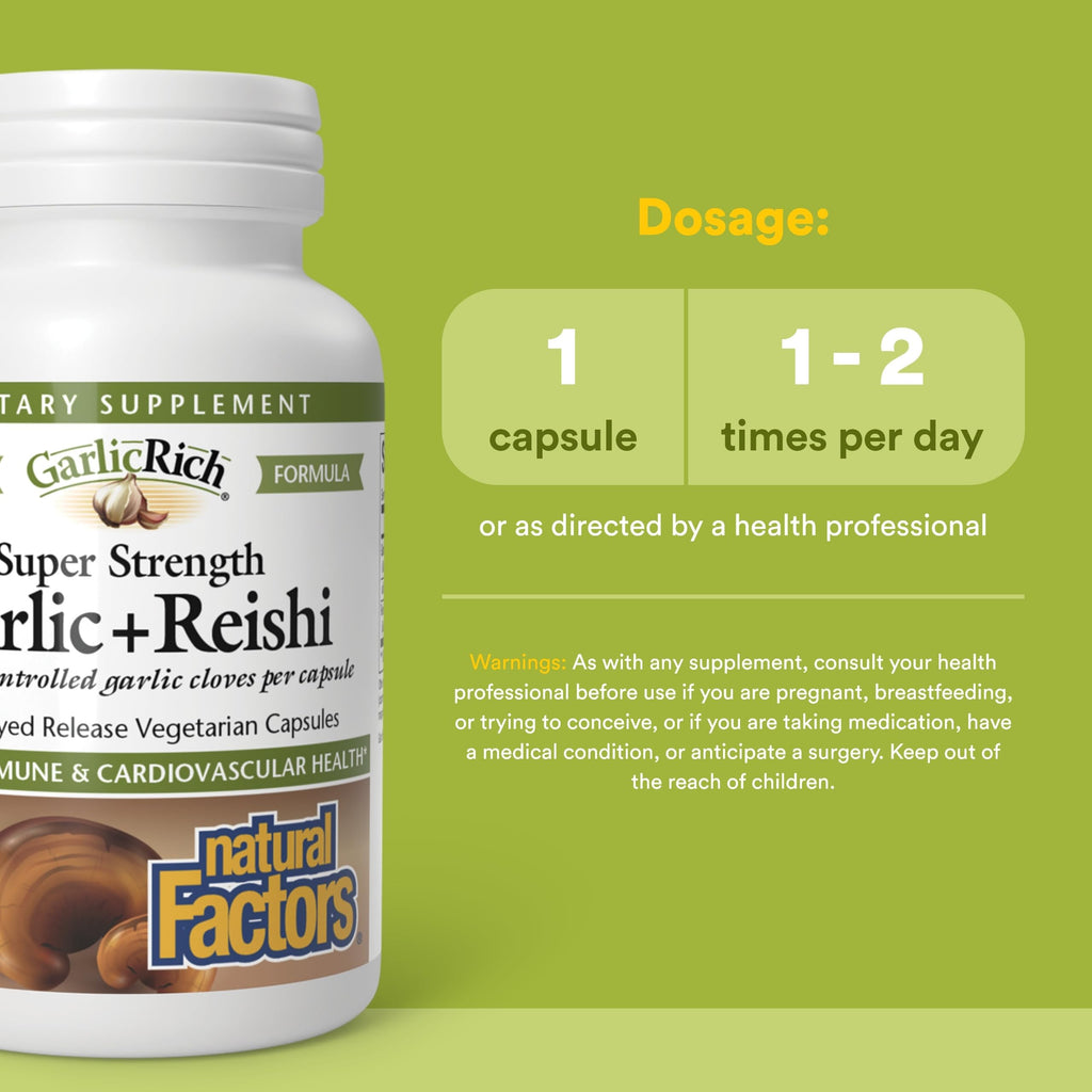 Garlic + Reishi 120 Delayed Release Veg Caps G740160