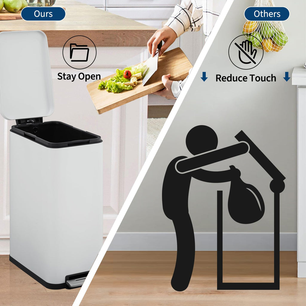 Kitchen Trash Can 13.2 gal Step Soft-Close H197057