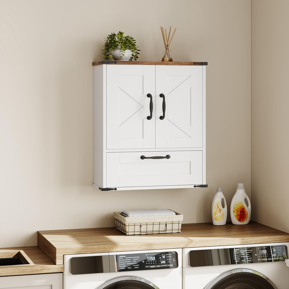 Wall Mounted Cabinet with Adjustable Shelf A23695