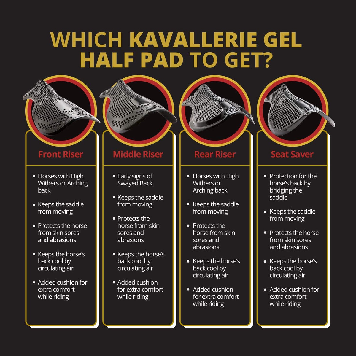 Gel English Saddle Pad B5727