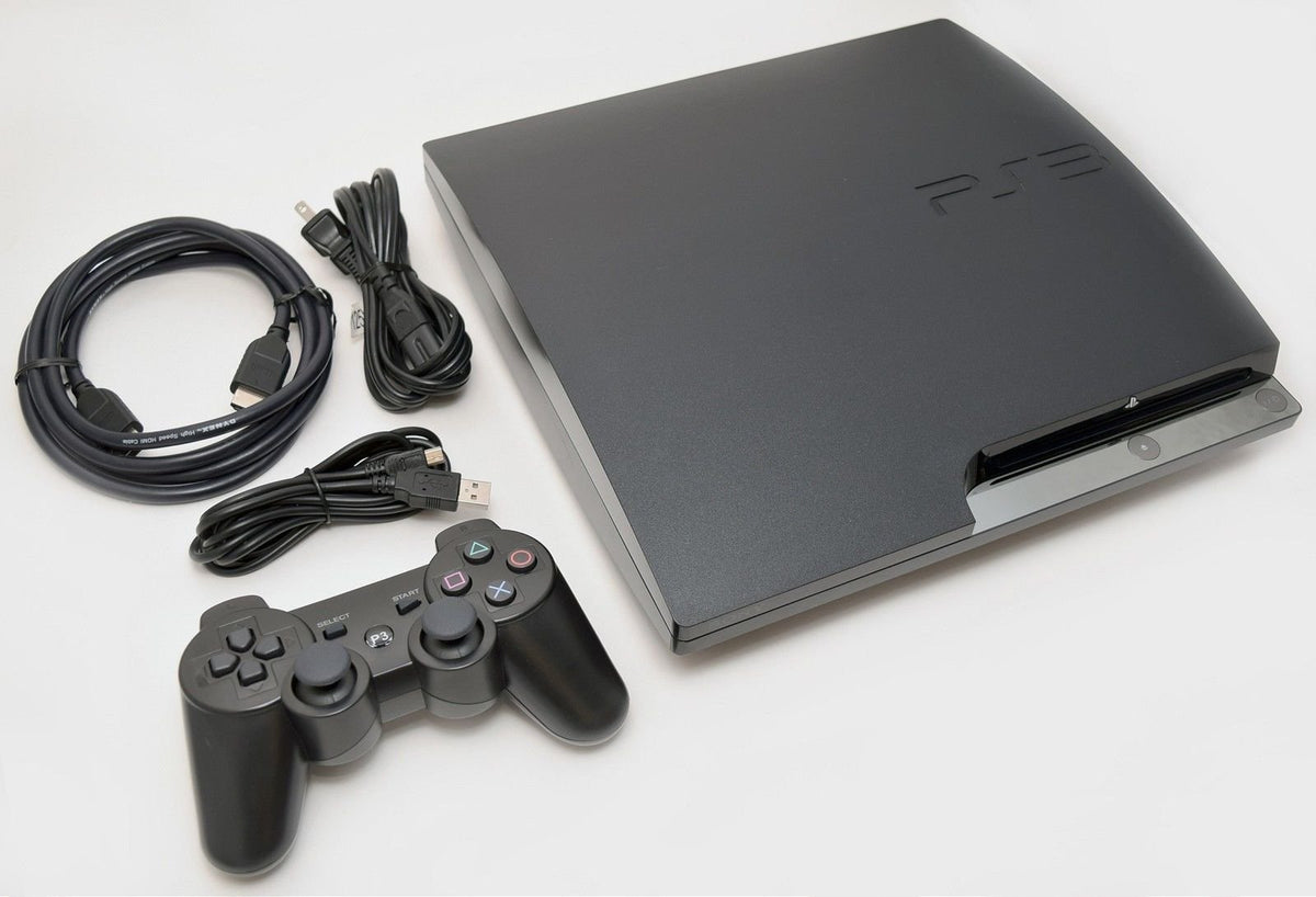 Playstation 3 Slim 320gb Game Console System Bundle with 3 Games L846145