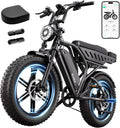 Electric Bike 48V 15Ah Battery 1500W Peak Motor 20 4.0 Fat Tire M98353
