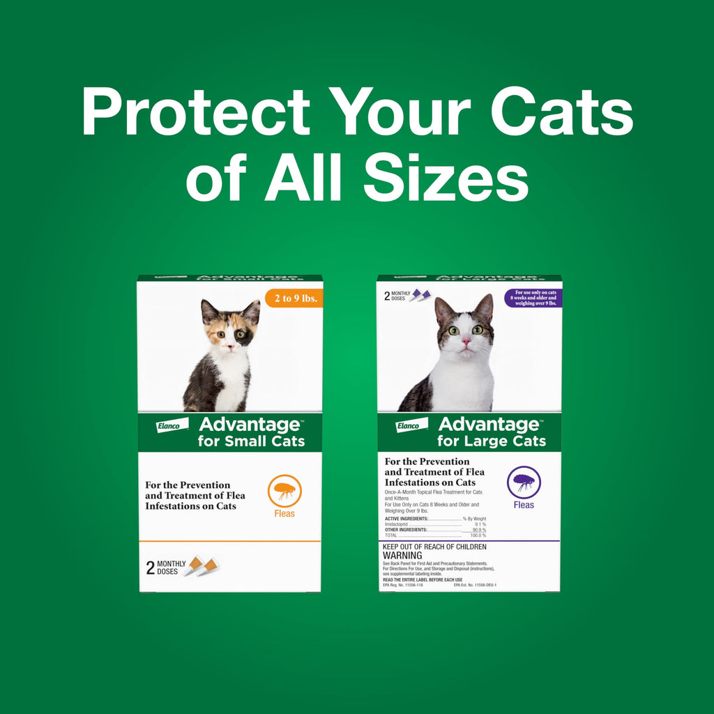 Topical Cat Flea Treatment and Prevention for Small Cats 2-9 lbs M961638
