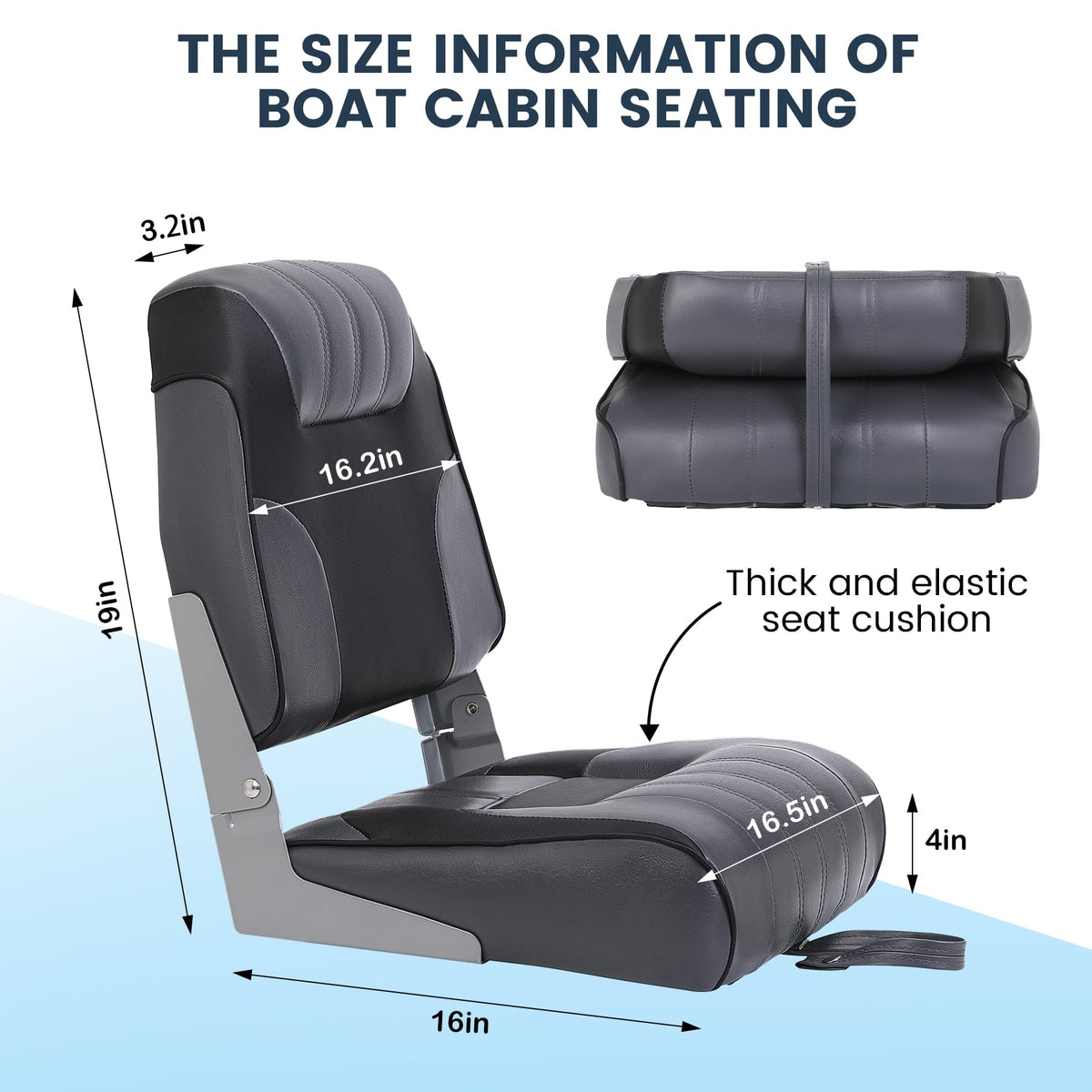 Low Back Folding Boat Seats Y551281