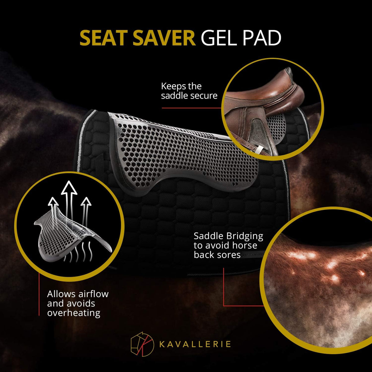 Gel English Saddle Pad B5727