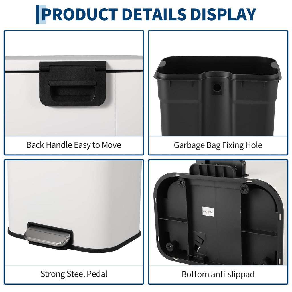 Stainless Steel 50L Trash Can I3537