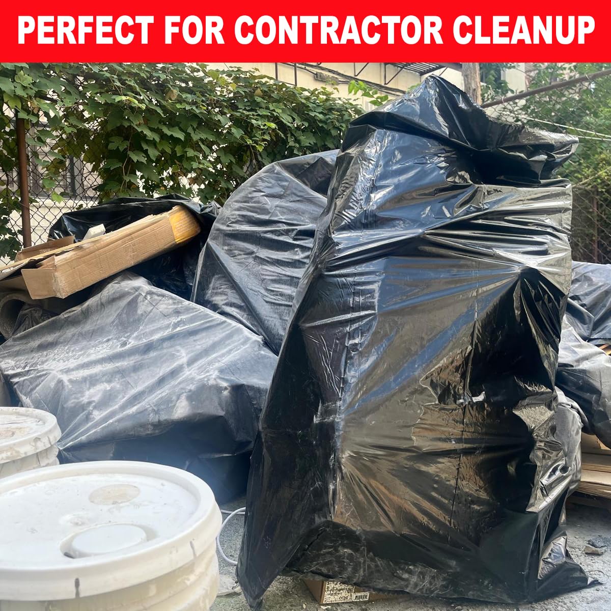 30-33 Gallon 2 MIL Heavy Duty Trash Bags 108 Count B211