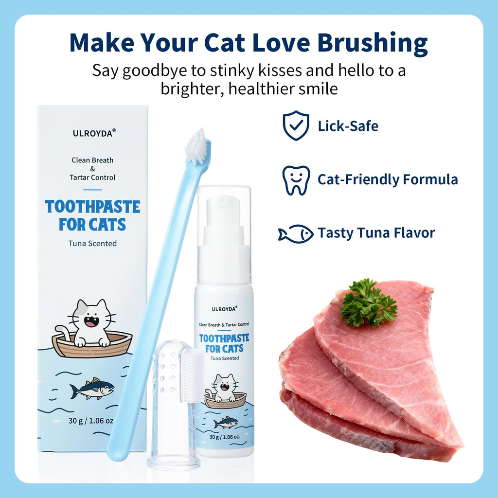 Tuna Flavor Toothpaste 1.06 oz with Toothbrush & Finger Brush B24926
