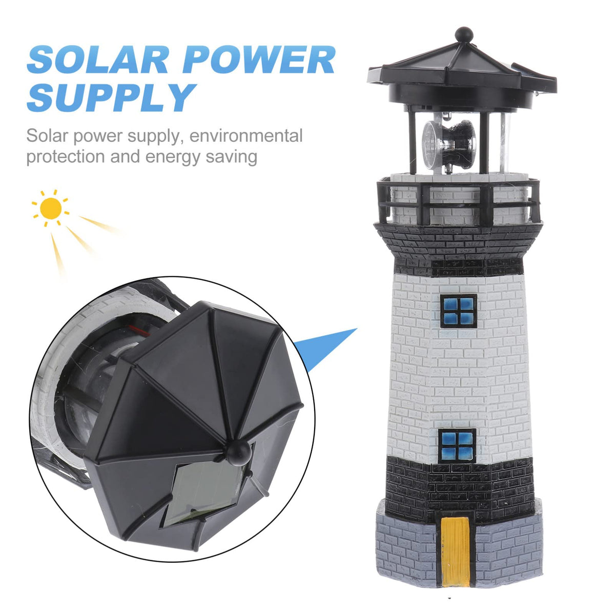 Solar Powered Lighthouse Garden Lights L1667
