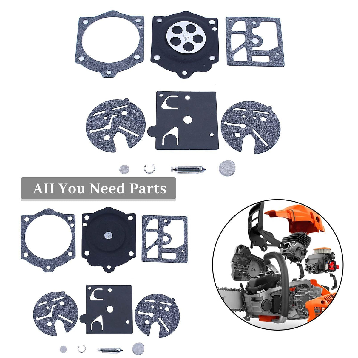 Chainsaw Carburetor Repair Rebuild Kit S38855