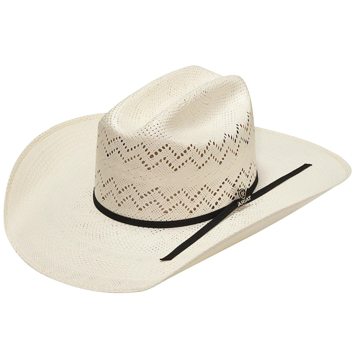 Ivory Shantung Western Hat G628993
