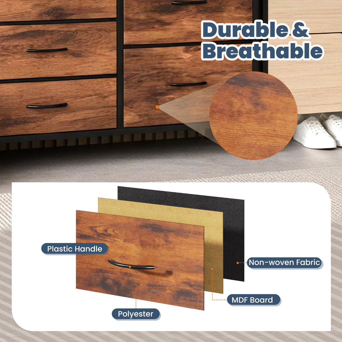 5 Drawer TV Stand D2968