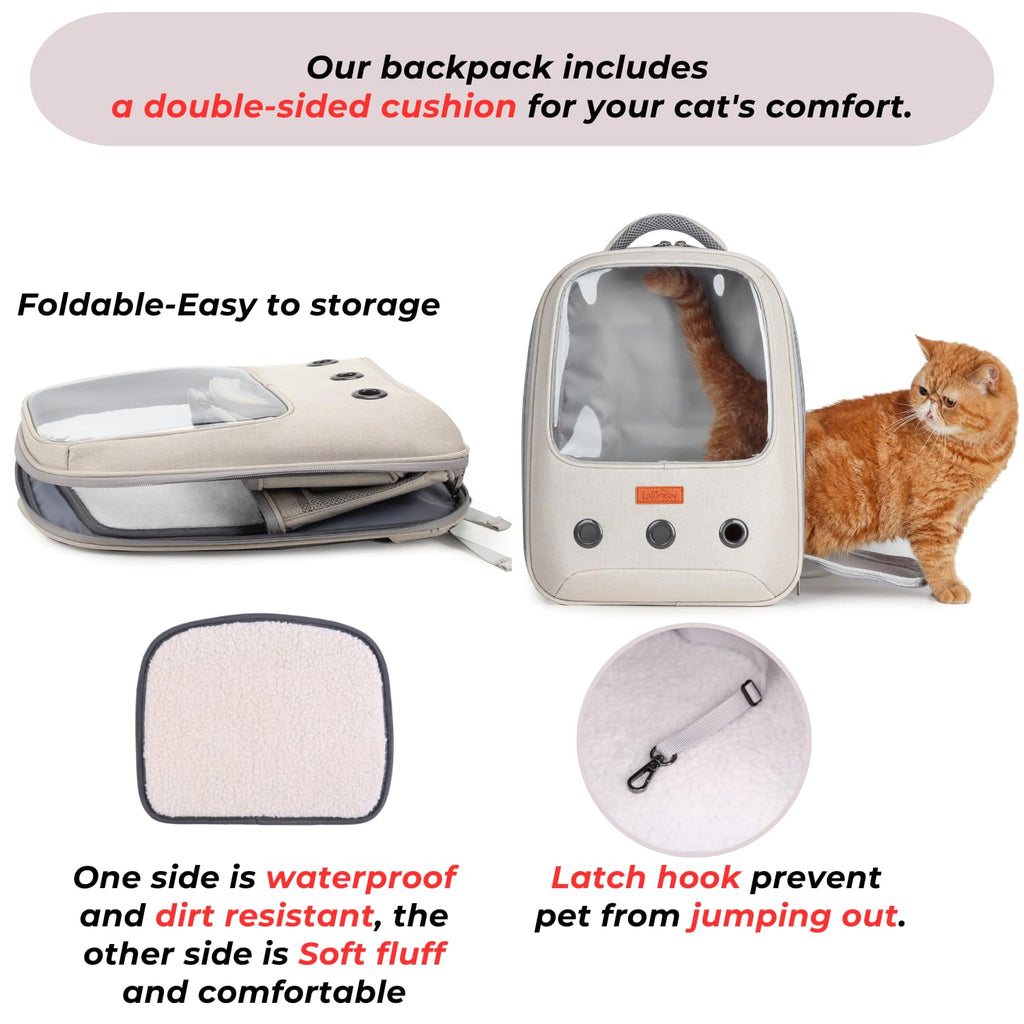 Pet Carrier Backpack, Airline-Approved (Beige) G8272