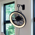 Wall Mounted Fan with Lights, 20” 6 Speeds Reversible Dimmable P9787