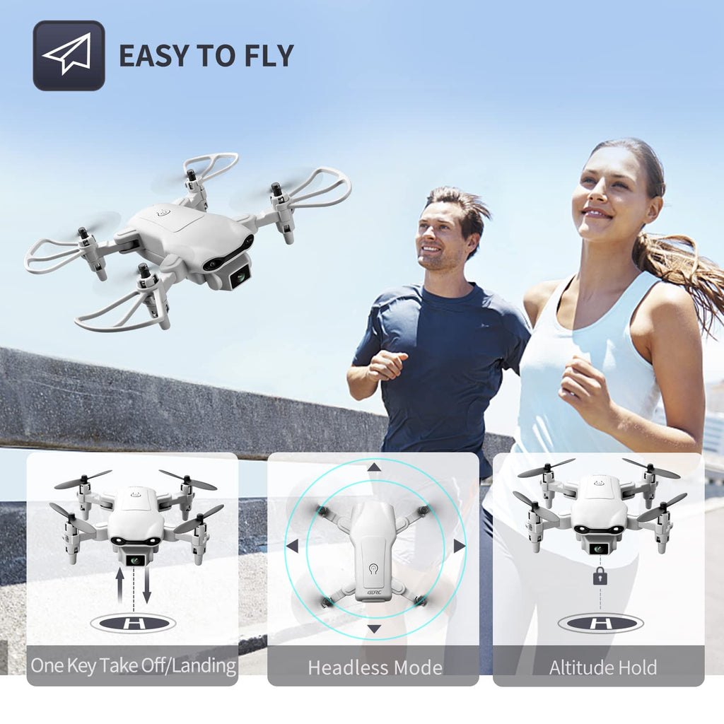 Mini Drone with 1080P HD Camera, 3 Batteries, Gray N77327