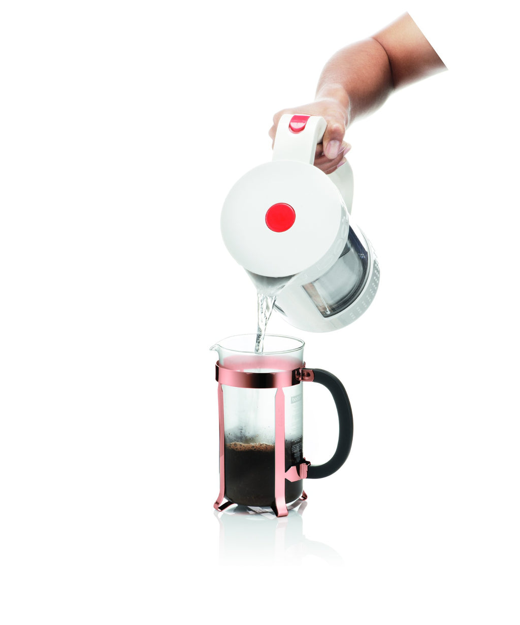 8 Cup French Press Coffee Maker and 2 Piece Glass Set P5202