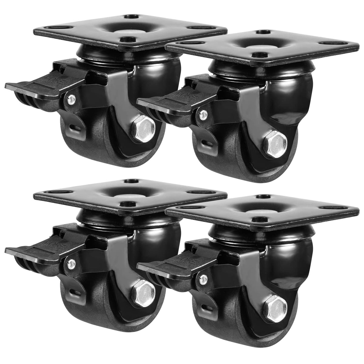 2-inch Swivel Caster Wheels Set of 4 with Brake R2509