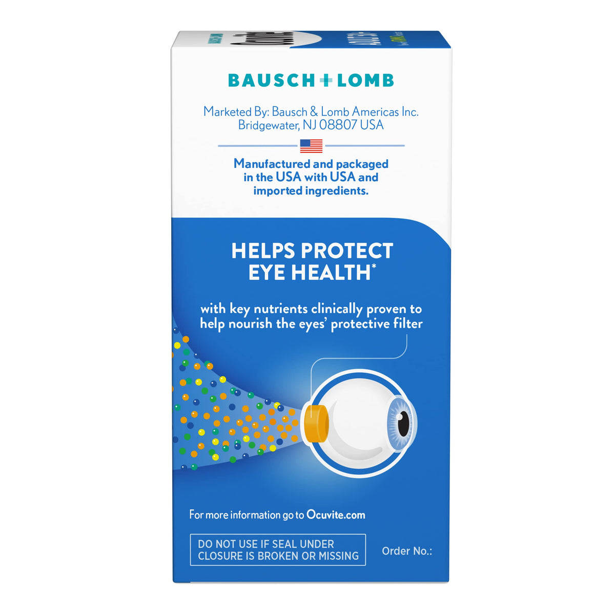 Eye Vitamin & Mineral Supplement with Omega-3, Zinc, Lutein & Zeaxanthin, 50 Softgels B33569