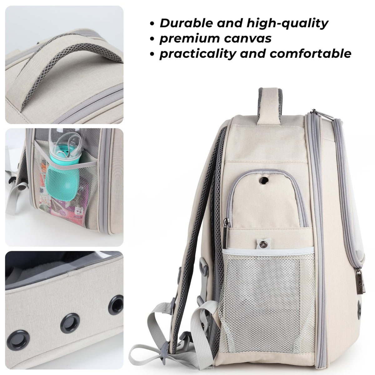 Pet Carrier Backpack, Airline-Approved (Beige) G8272
