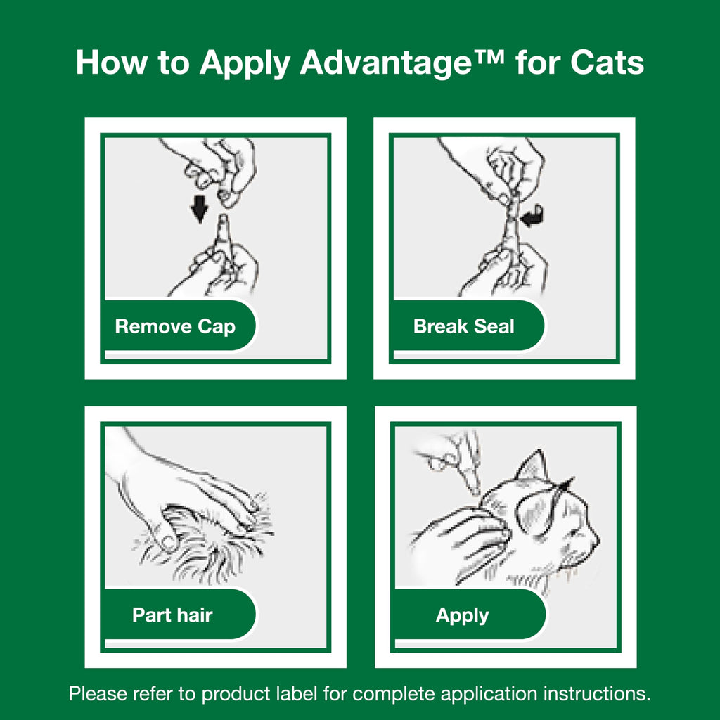 Topical Cat Flea Treatment and Prevention for Small Cats 2-9 lbs M961638