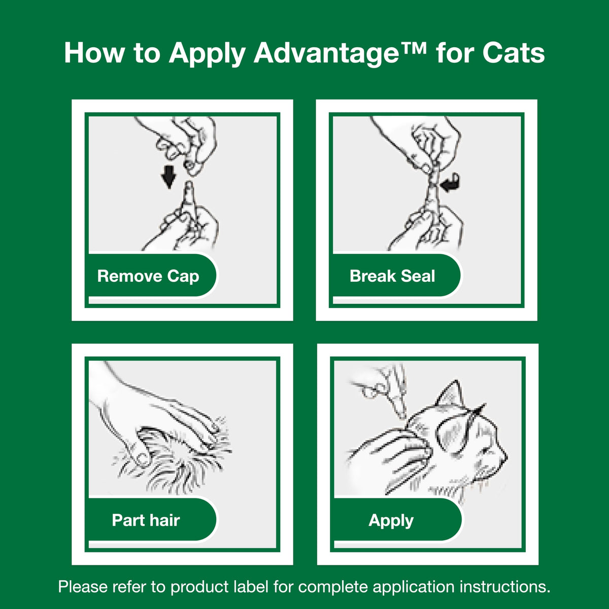 Topical Cat Flea Treatment and Prevention for Small Cats 2-9 lbs M961638