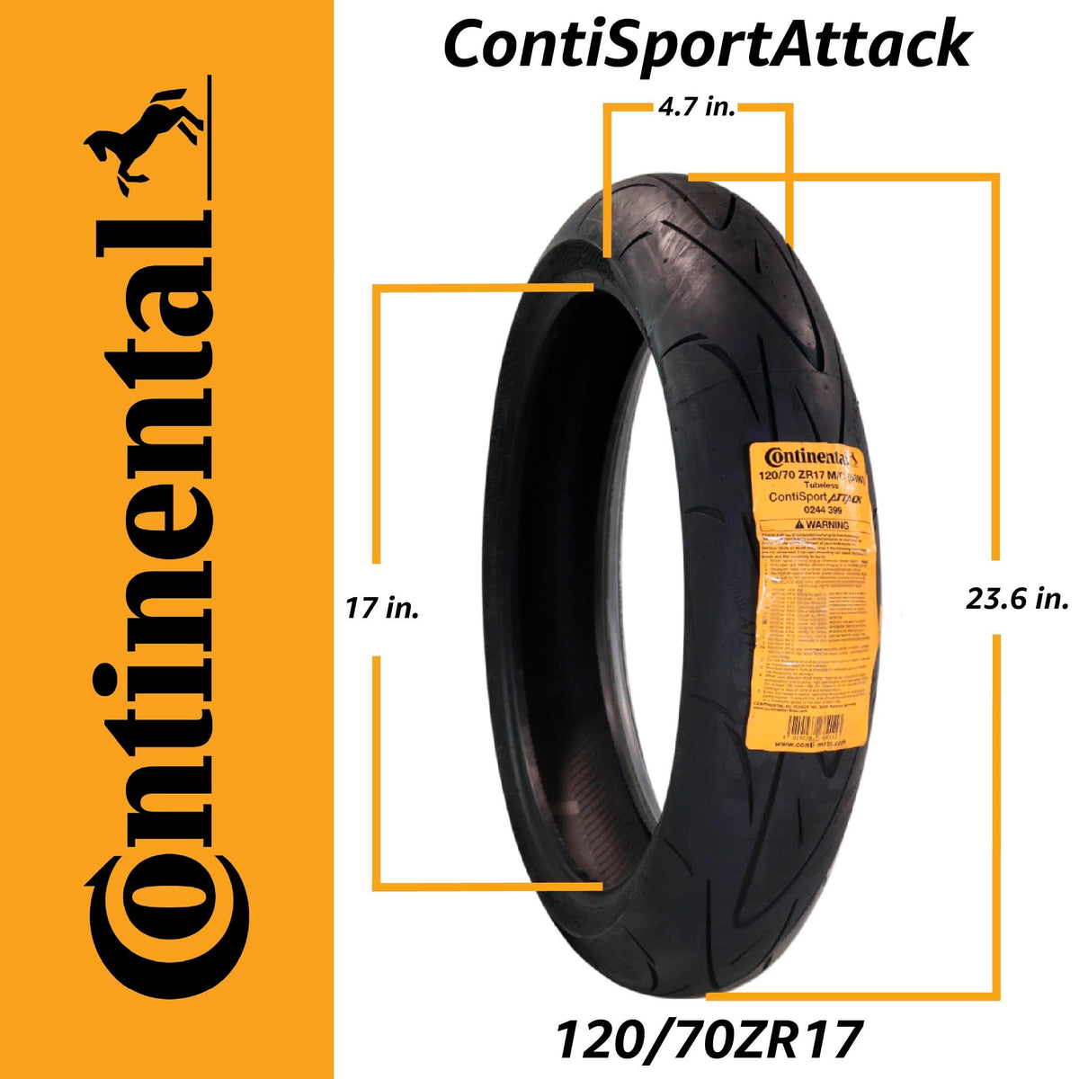 Front Motorcycle Tire 120/70ZR17 Sport I18603
