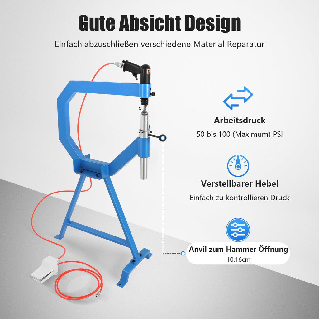 Pneumatic Planishing Hammer with Anvil Dies U7644