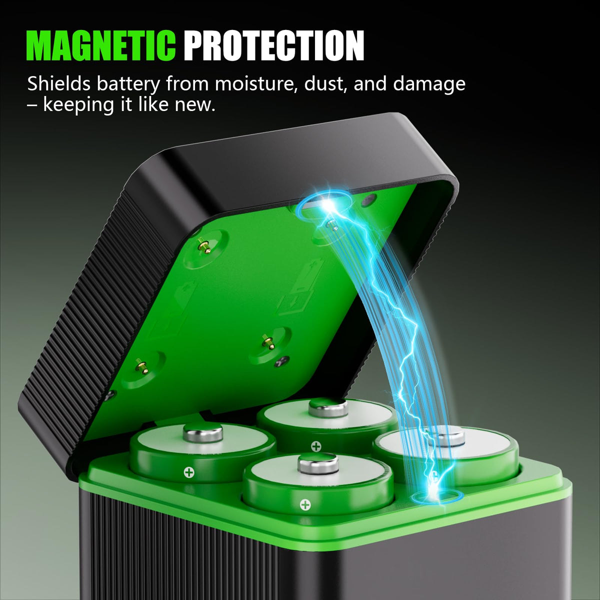 10000mAh D Rechargeable Batteries with 4-Slot Type-C Charger G128
