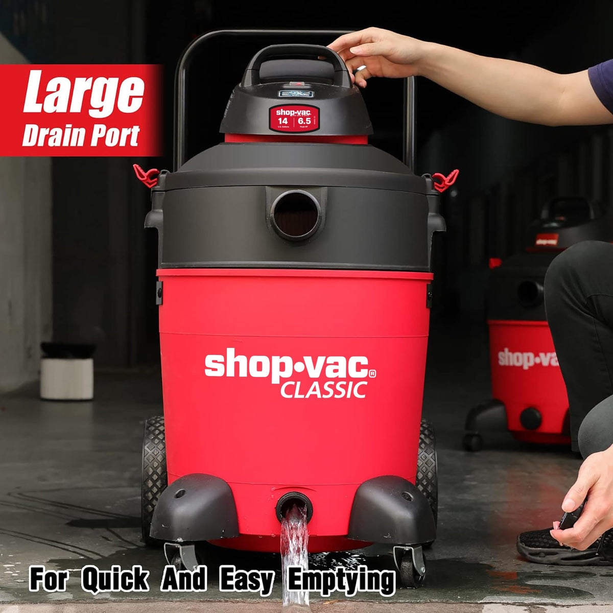 14 Gallon 6.5-Peak HP Wet/Dry Vacuum G373