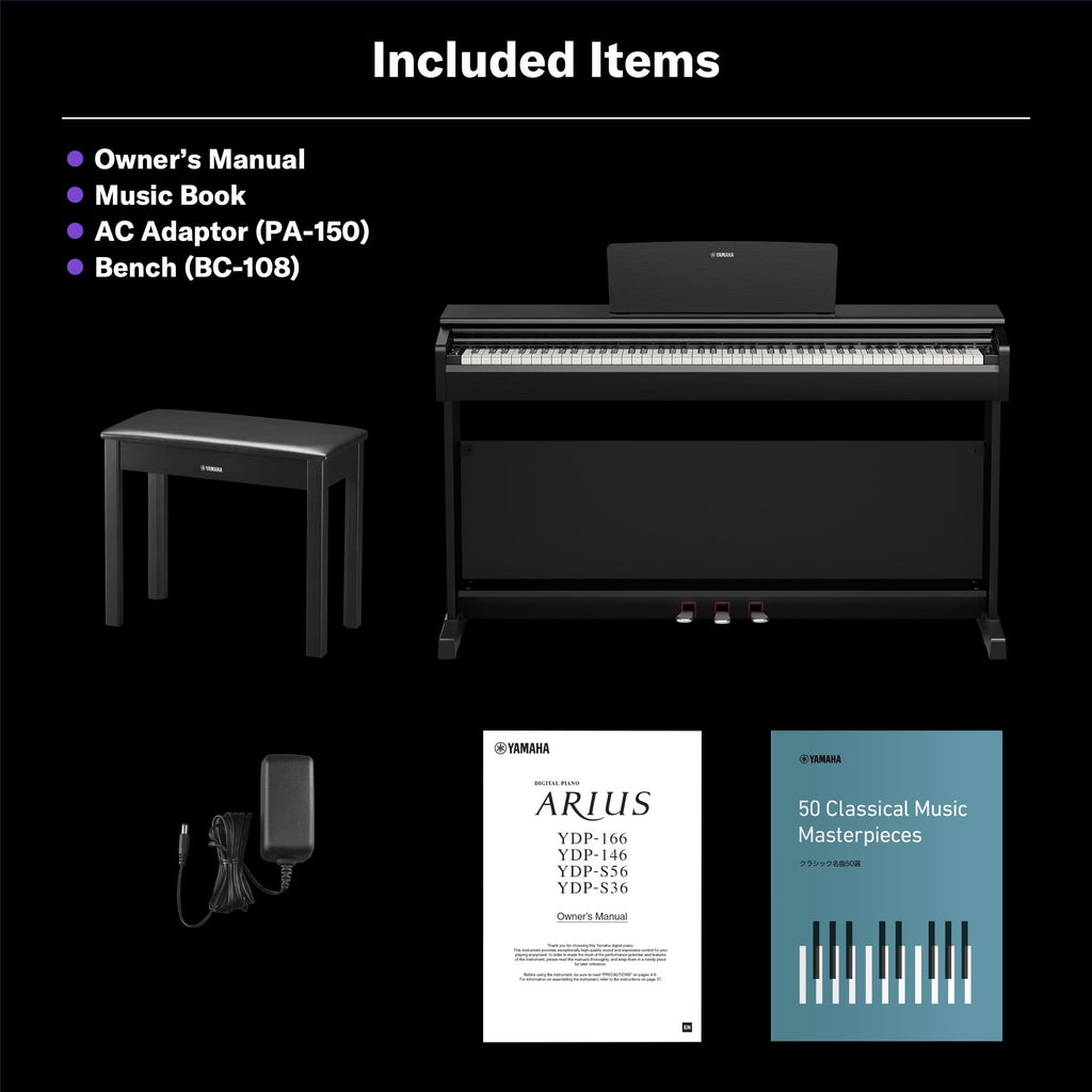 88-Key Weighted Digital Piano Keyboard with Bench M687490