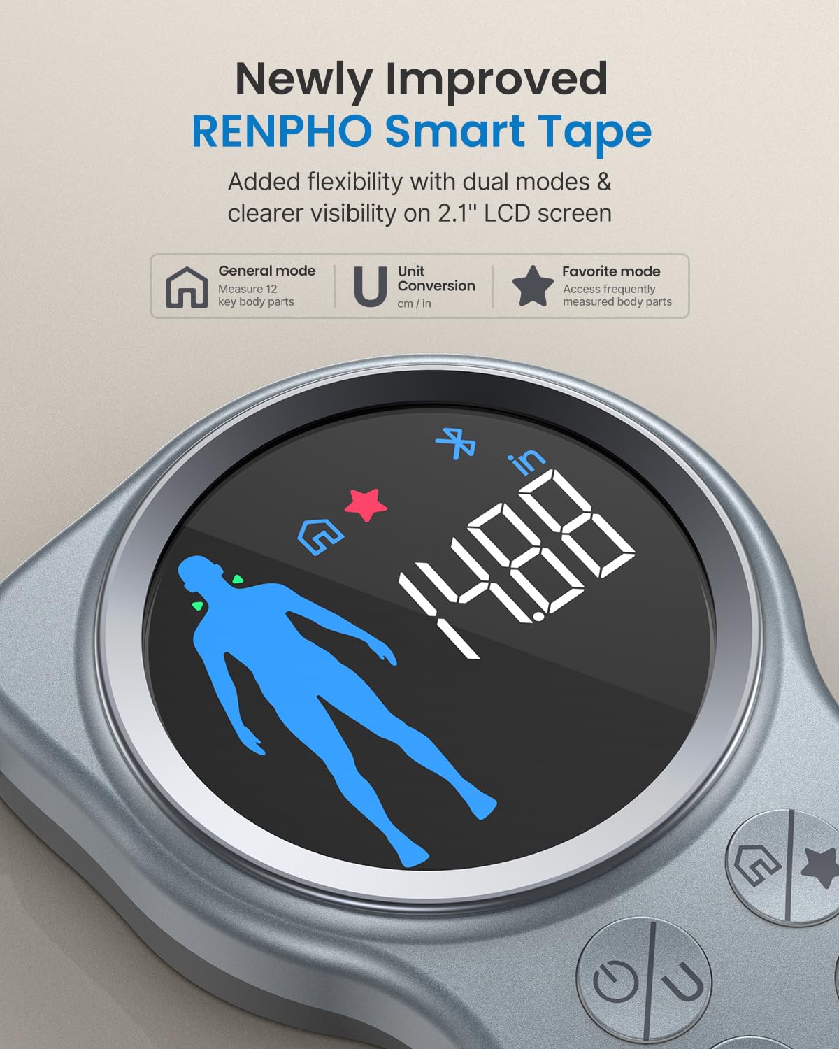 Smart Tape with Large Display, Scale with BMI X12198