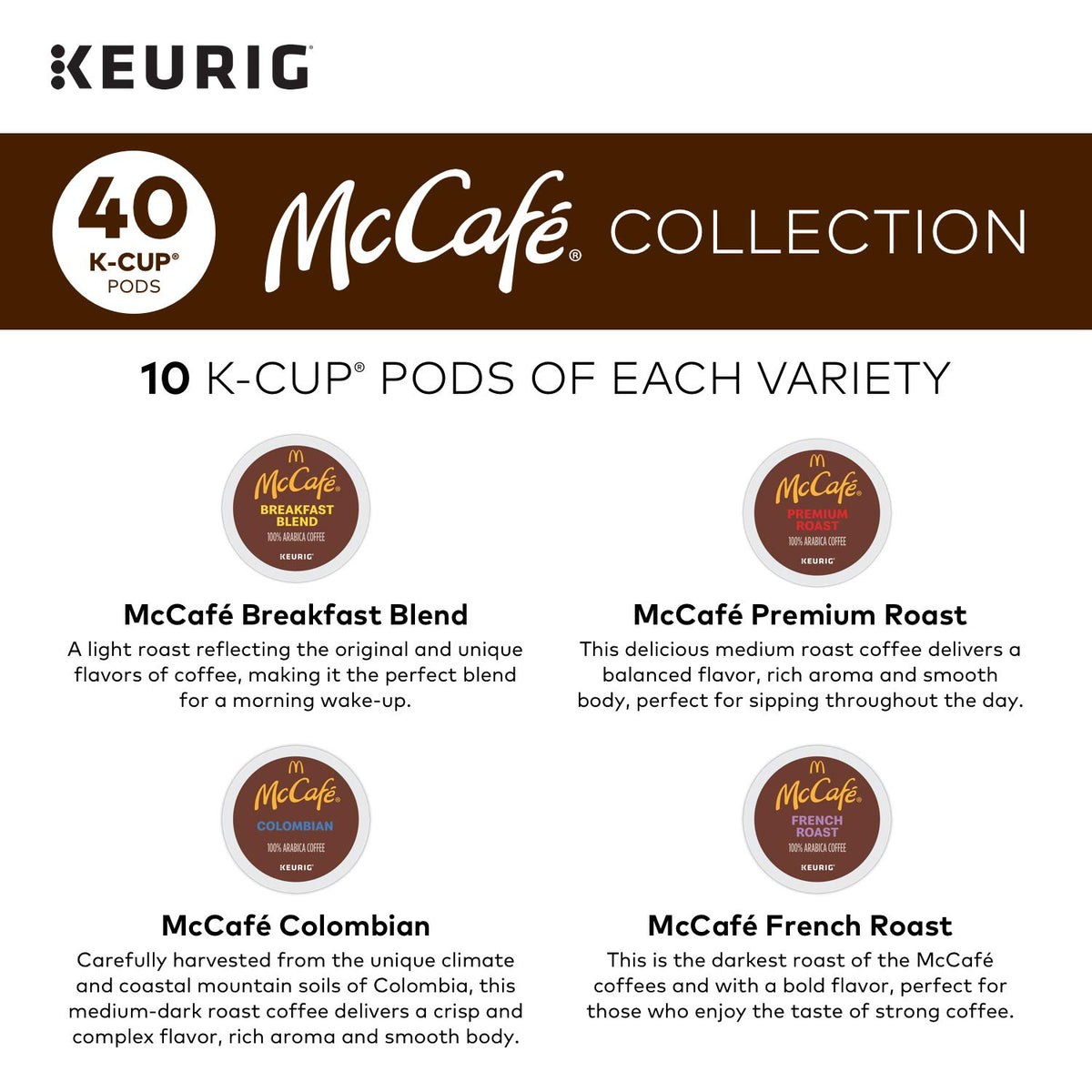 Single Serve K-Cup Pod Coffee Maker, Black, 40 Count T361290