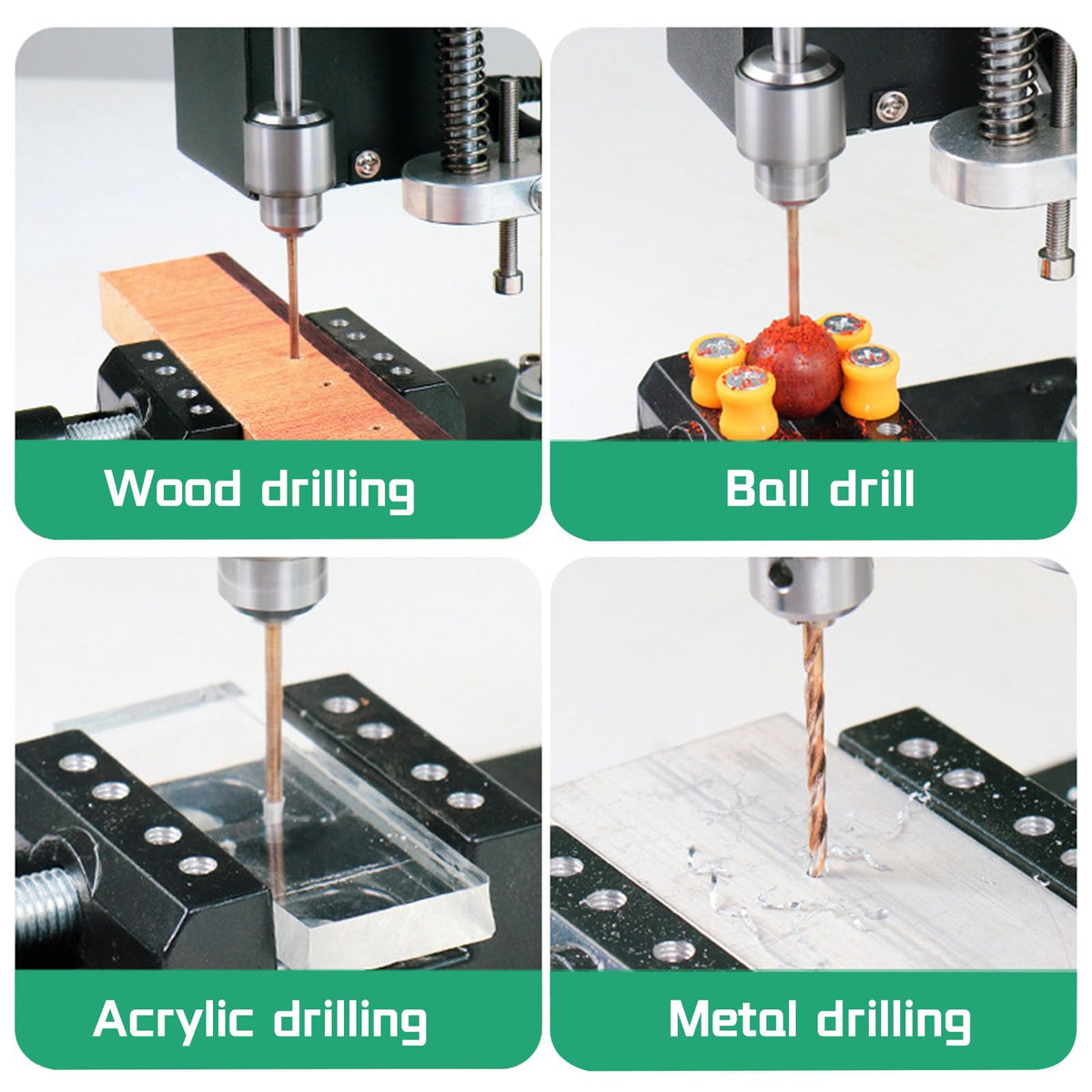 Benchtop Drill Press 0.6-6mm B10 Chuck 7-Speed Adjustable Electric G6490