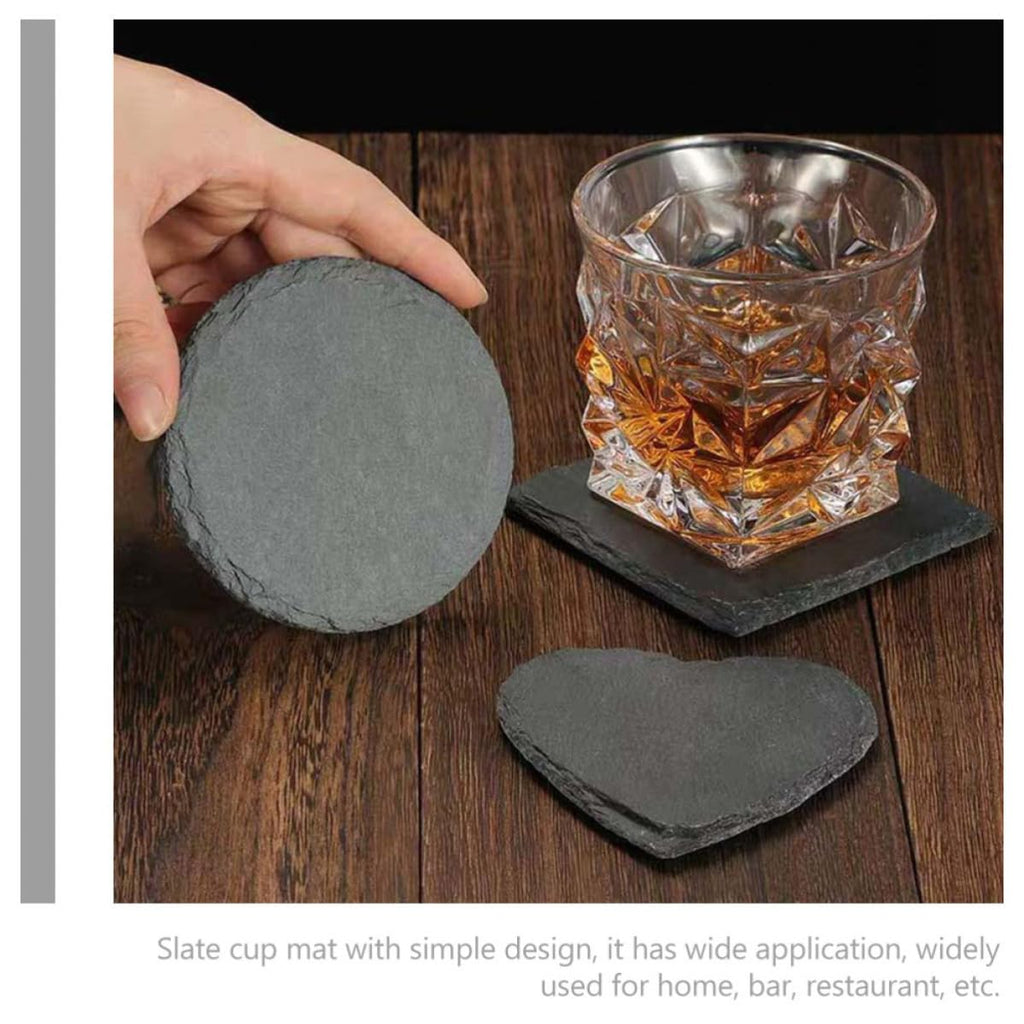 12pcs Natural Stone Cup Coasters Y767003