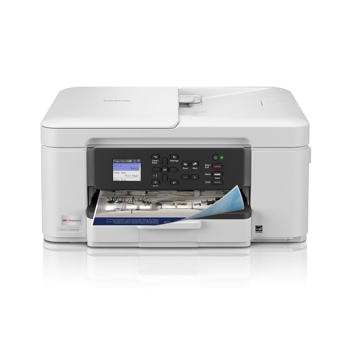 Wireless Color Inkjet All-in-One Printer with Automatic Duplex Printing N34723