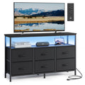 Wide Dresser with 6 Drawers & Open Shelf S793