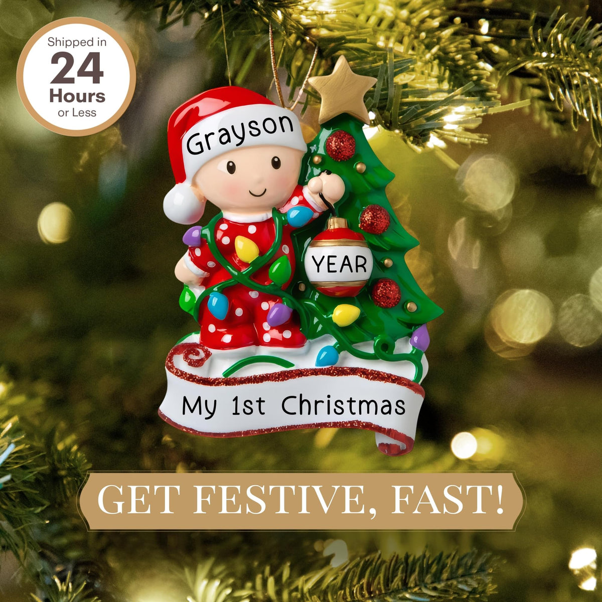 Baby's First Christmas Ornament 2026 Z156887