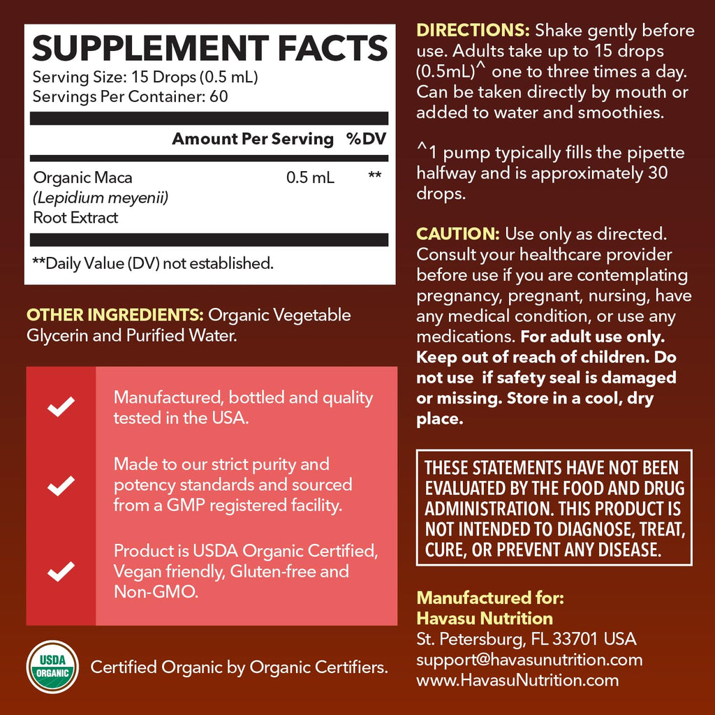 Organic Maca Root Liquid Drops & L Arginine L Citrulline Supplement T215742