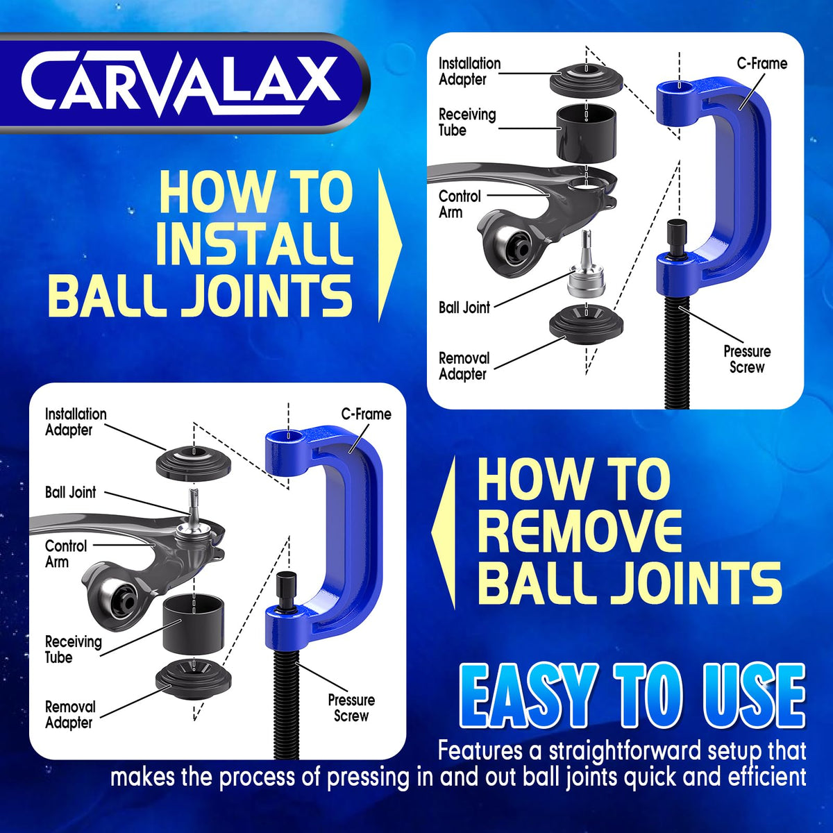 10-Piece Ball Joint Press Kit L22279