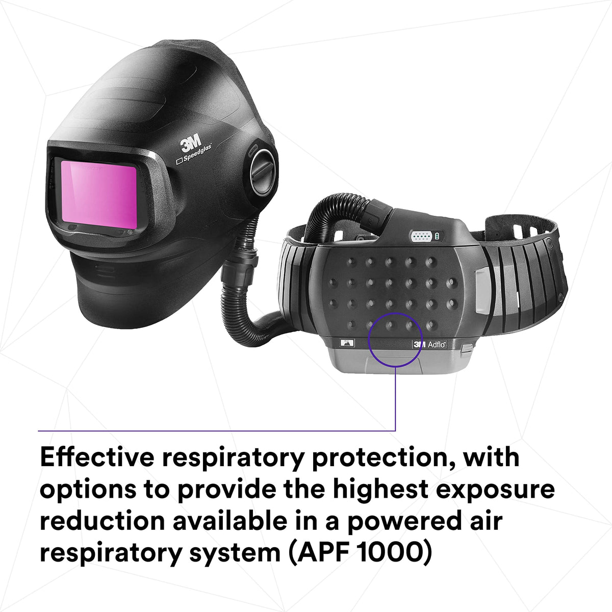 Heavy-Duty Welding Helmet with PAPR Assembly X978