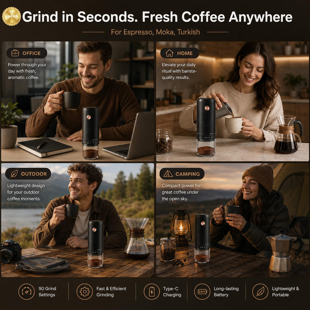 Portable Electric Burr Coffee Grinder X864109