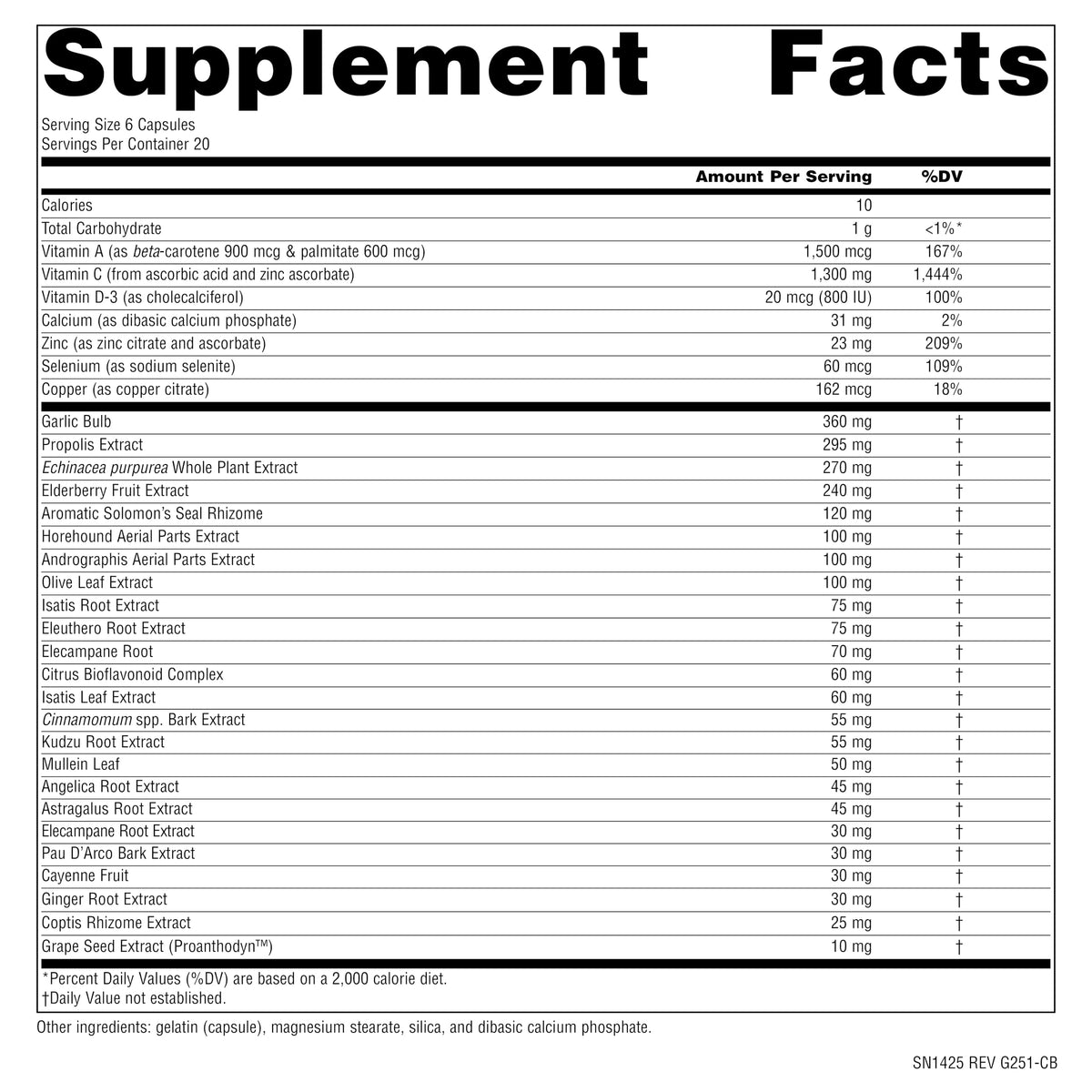 120 Capsules Immune Support O527307