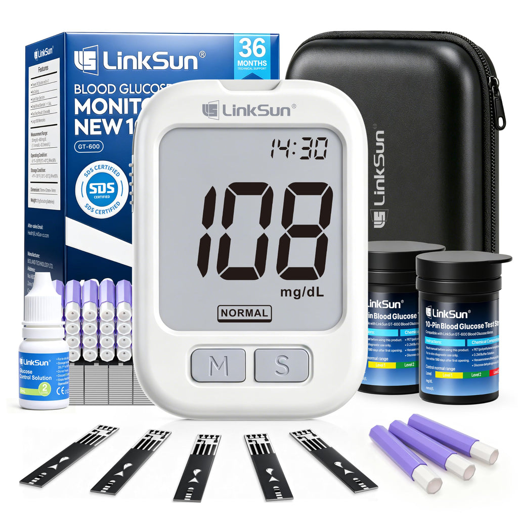 Glucose Monitor with 100 Strips & Safety Lancets F403